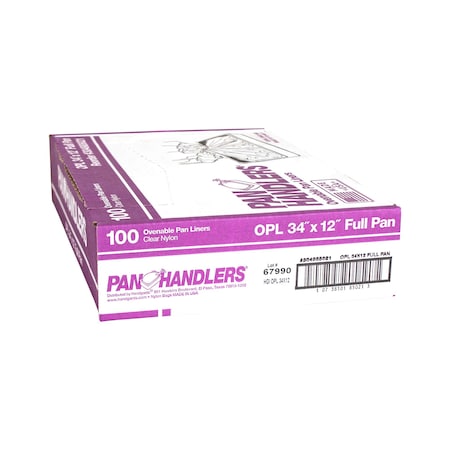 Pan Handlers 34x12 Full Size 400 Degree Ovenable Pan Liner, PK100